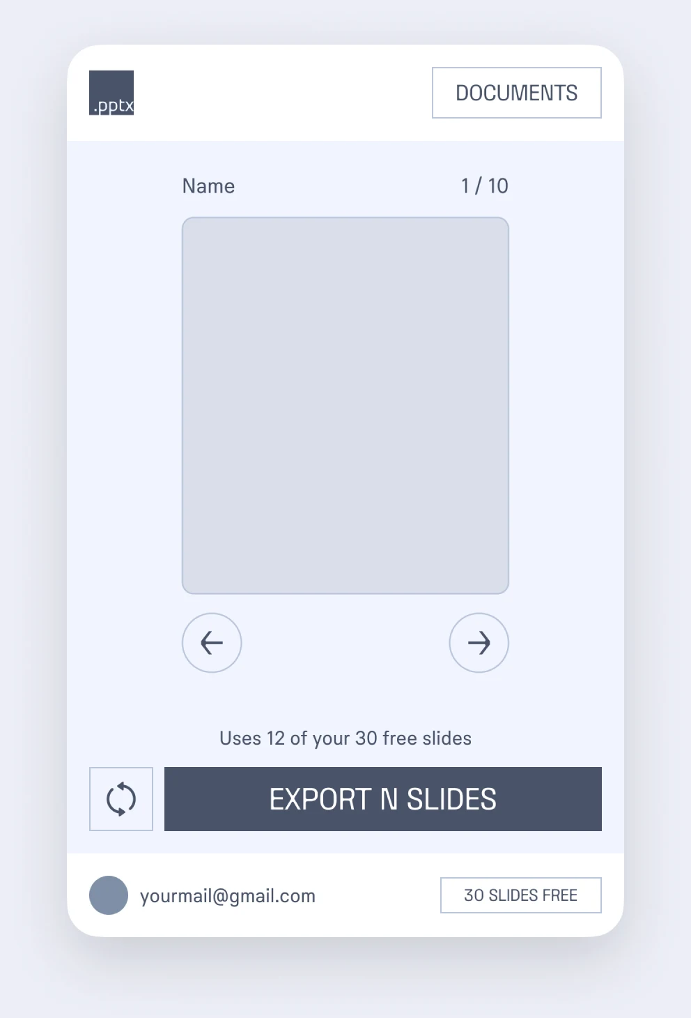 FigPPT export screen with slide preview